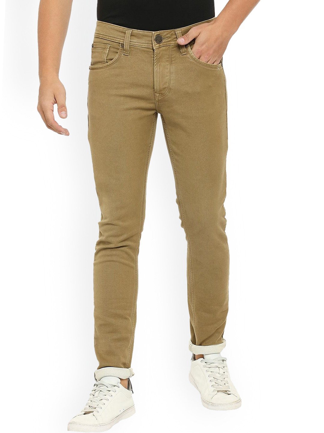 

Lawman pg3 Clean Look Slim Fit Cotton Jeans, Khaki