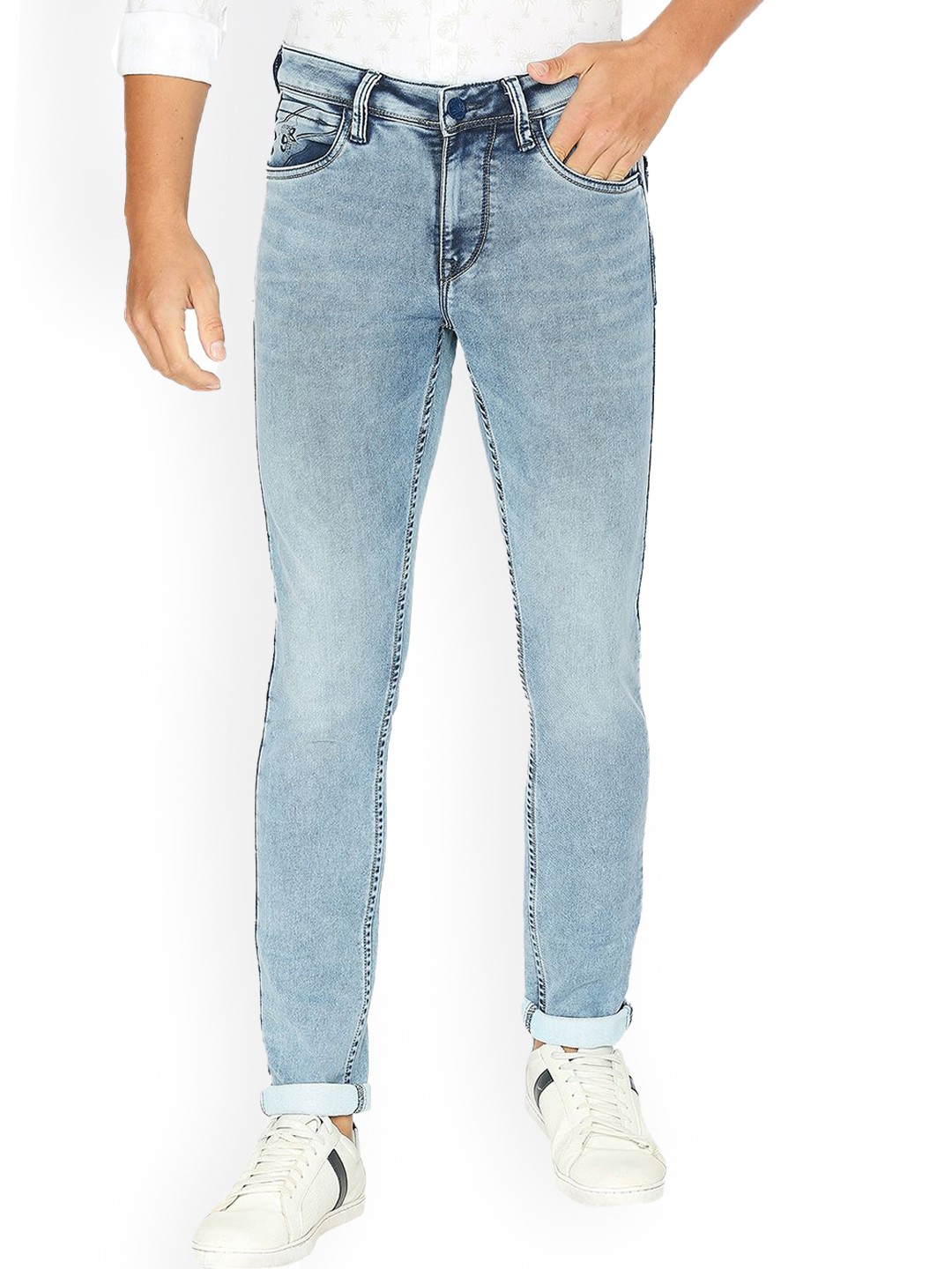 

Lawman pg3 Heavy Fade Slim Fit Cotton Jeans, Blue