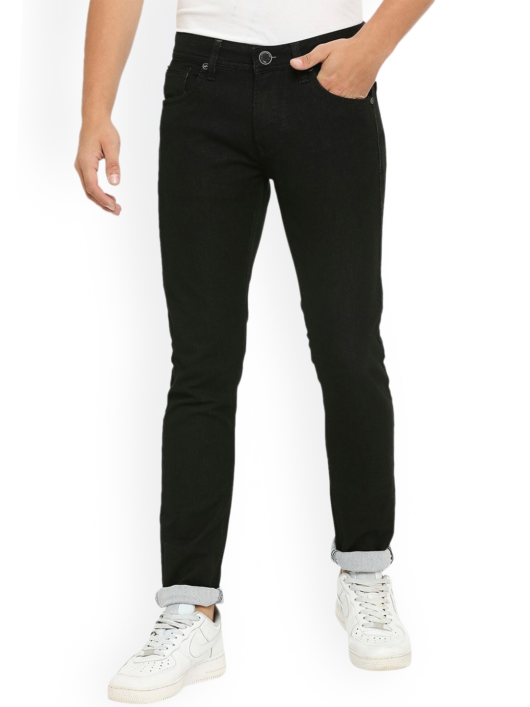 

Lawman pg3 Men Mid-Rise Slim Fit Cotton Jeans, Black
