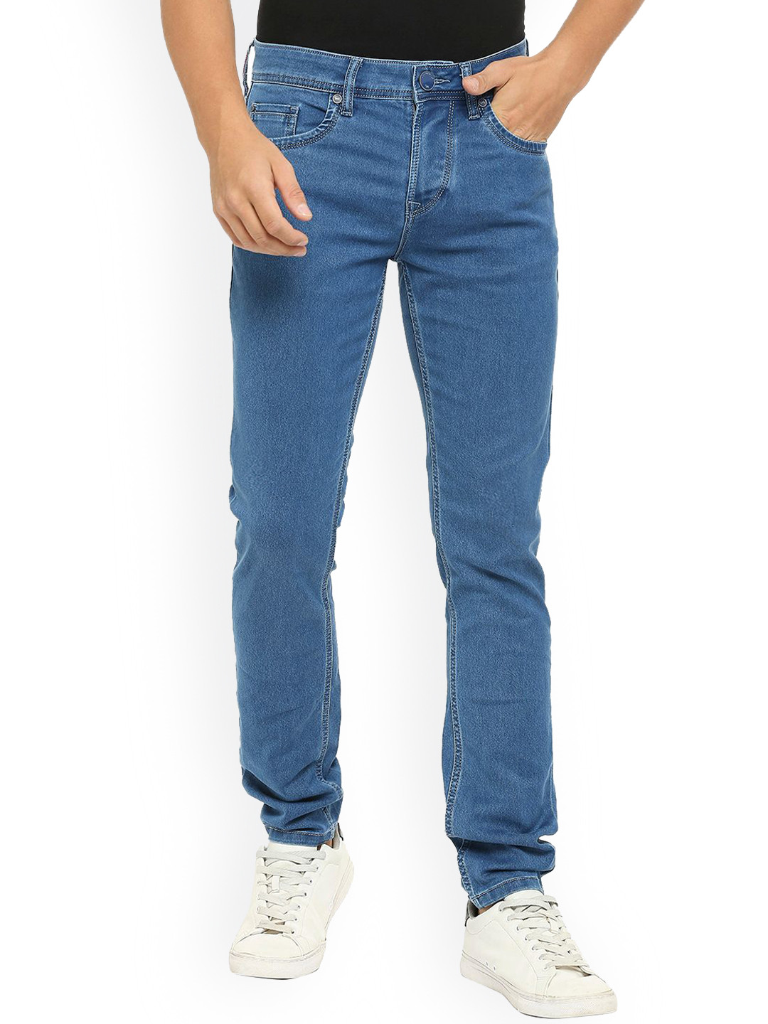 

Lawman pg3 Men Slim Fit Mid-Rise Cotton Jeans, Blue