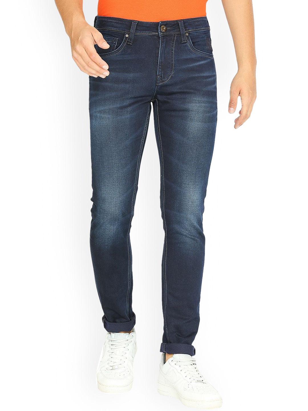 

Lawman pg3 Men Slim Fit Clean Look Light Fade Cotton Jeans, Blue