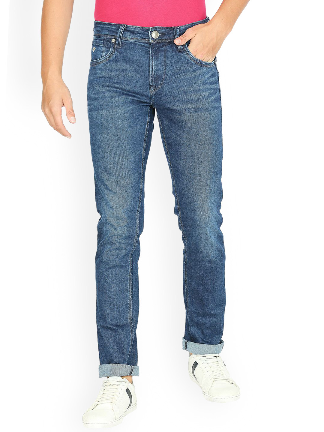 

Lawman pg3 Men Slim Fit Light Fade Cotton Jeans, Blue
