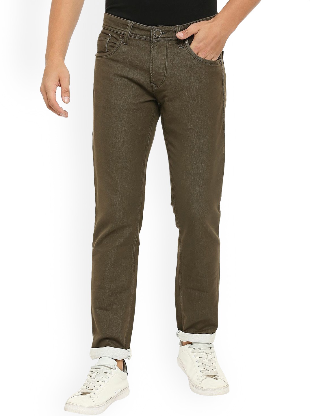 

Lawman pg3 Men Coloured Slim Fit Cotton Jeans, Olive