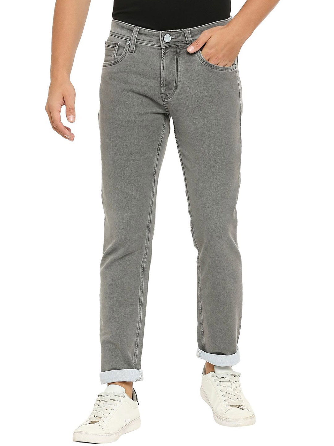 

Lawman pg3 Men Mid Rise Cotton Slim Fit Jeans, Grey