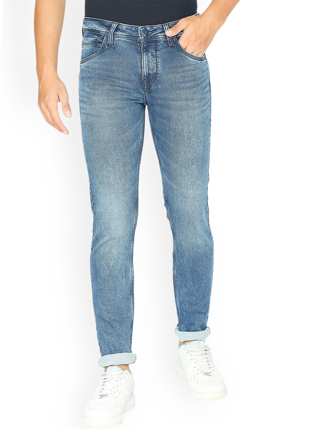 

Lawman pg3 Men Slim Fit Heavy Fade Cotton Jeans, Blue