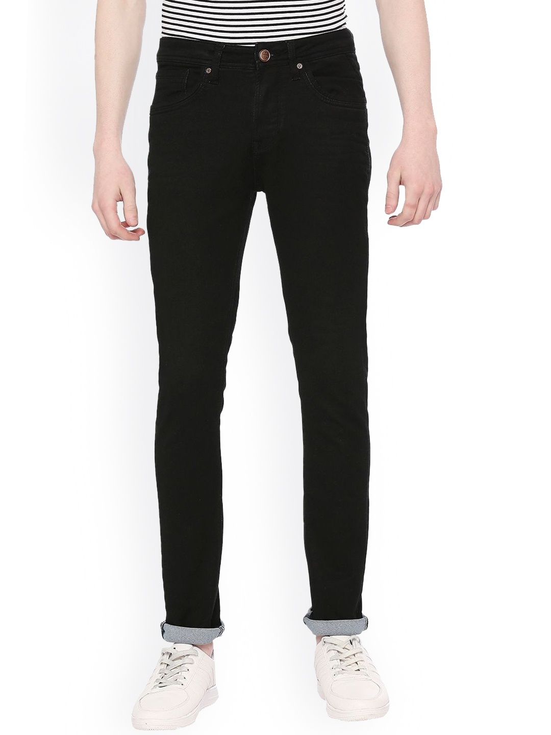 

Integriti Men Skinny Fit Cotton Jeans, Black