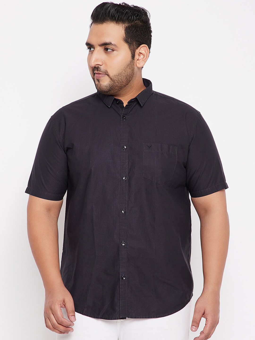

SHOWOFF Plus Plus Size Comfort Cotton Casual Shirt, Blue