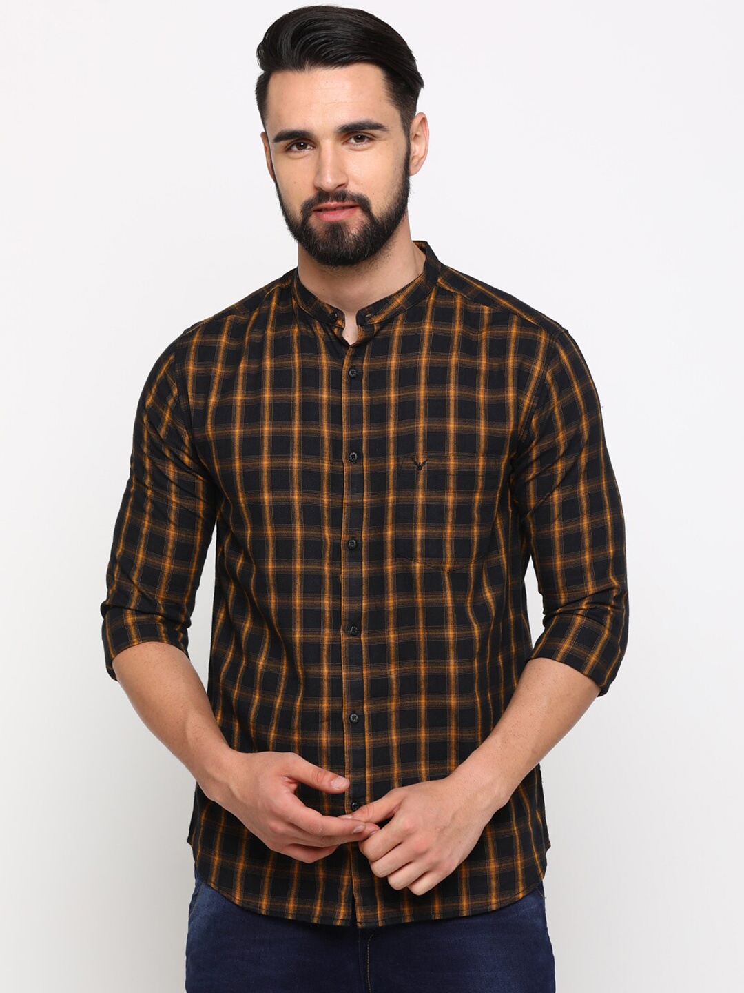 

SHOWOFF Checked Casual Shirt, Yellow