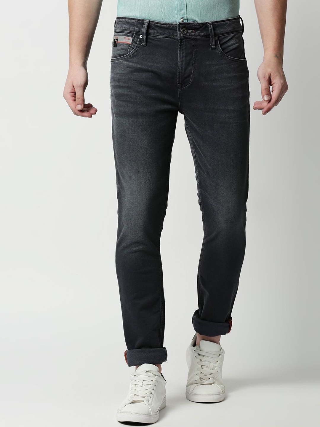 

Killer Men Slim Fit Light Fade Clean Look Cotton Jeans, Grey