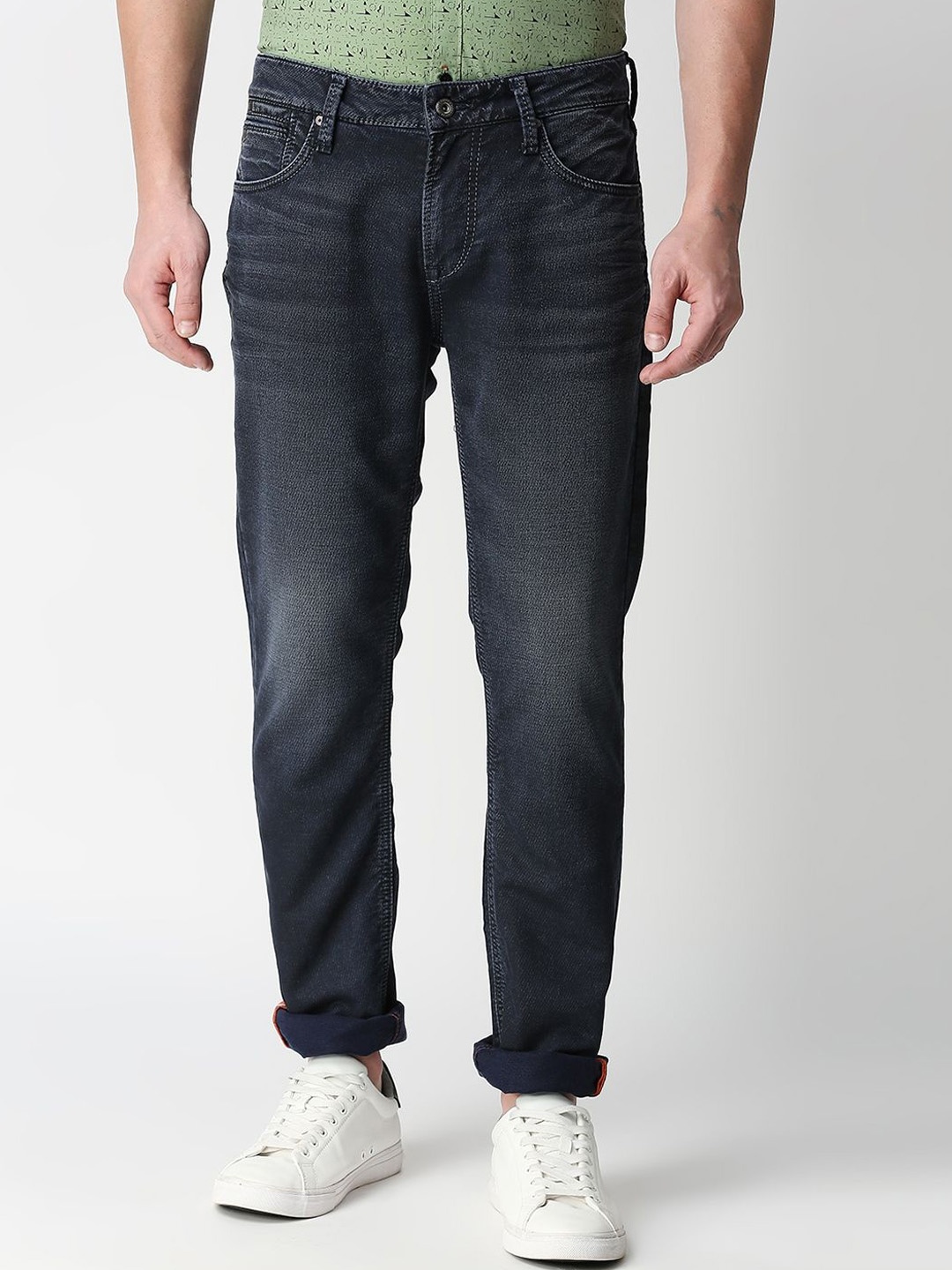

Killer Men Slim Fit Light Fade Clean Look Cotton Jeans, Blue