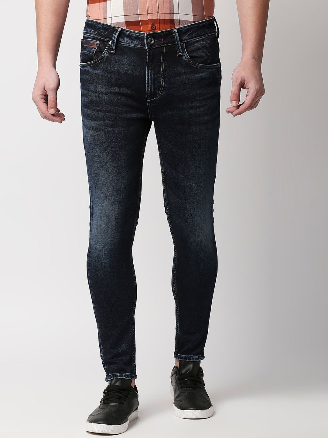 

Killer Men Clean Look Light Fade Slim Fade Cotton Jeans, Blue