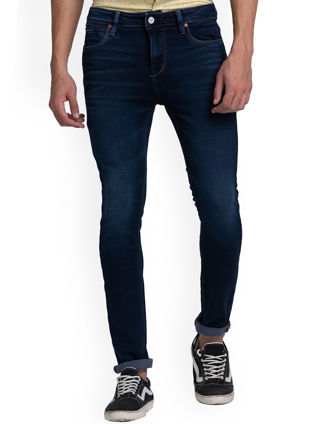 

Killer Clean Look Light Fade Slim Fit Cotton Jeans, Blue