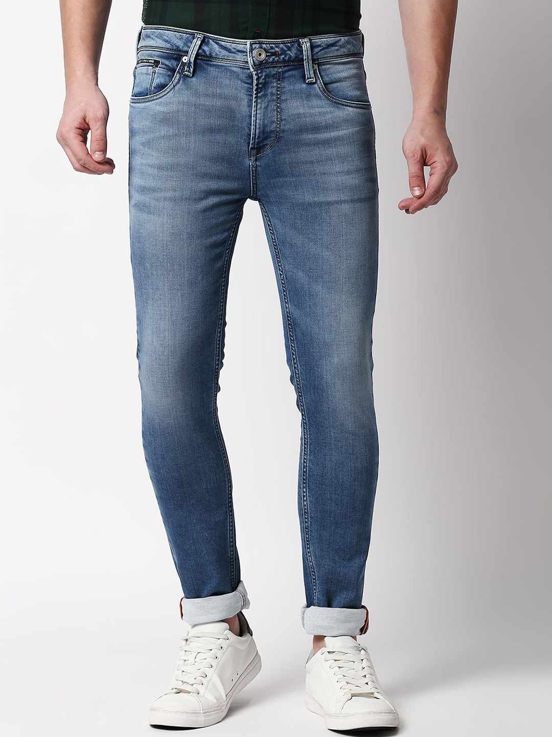 

Killer Men Mid-Rise Slim Fit Clean Look Heavy Fade Jeans, Blue