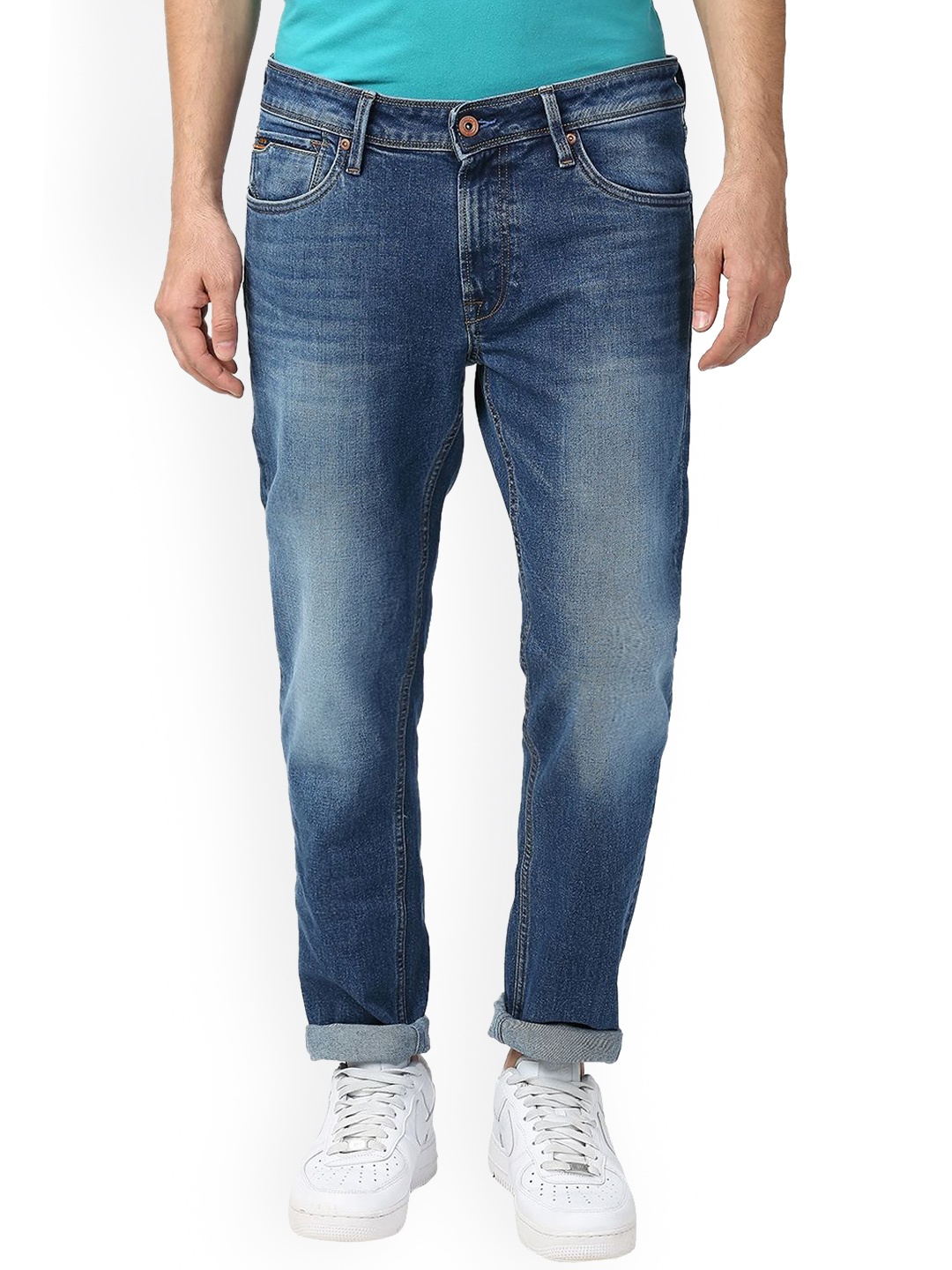 

Killer Men Relaxed Fit Clean Look Light Fade Cotton Jeans, Blue