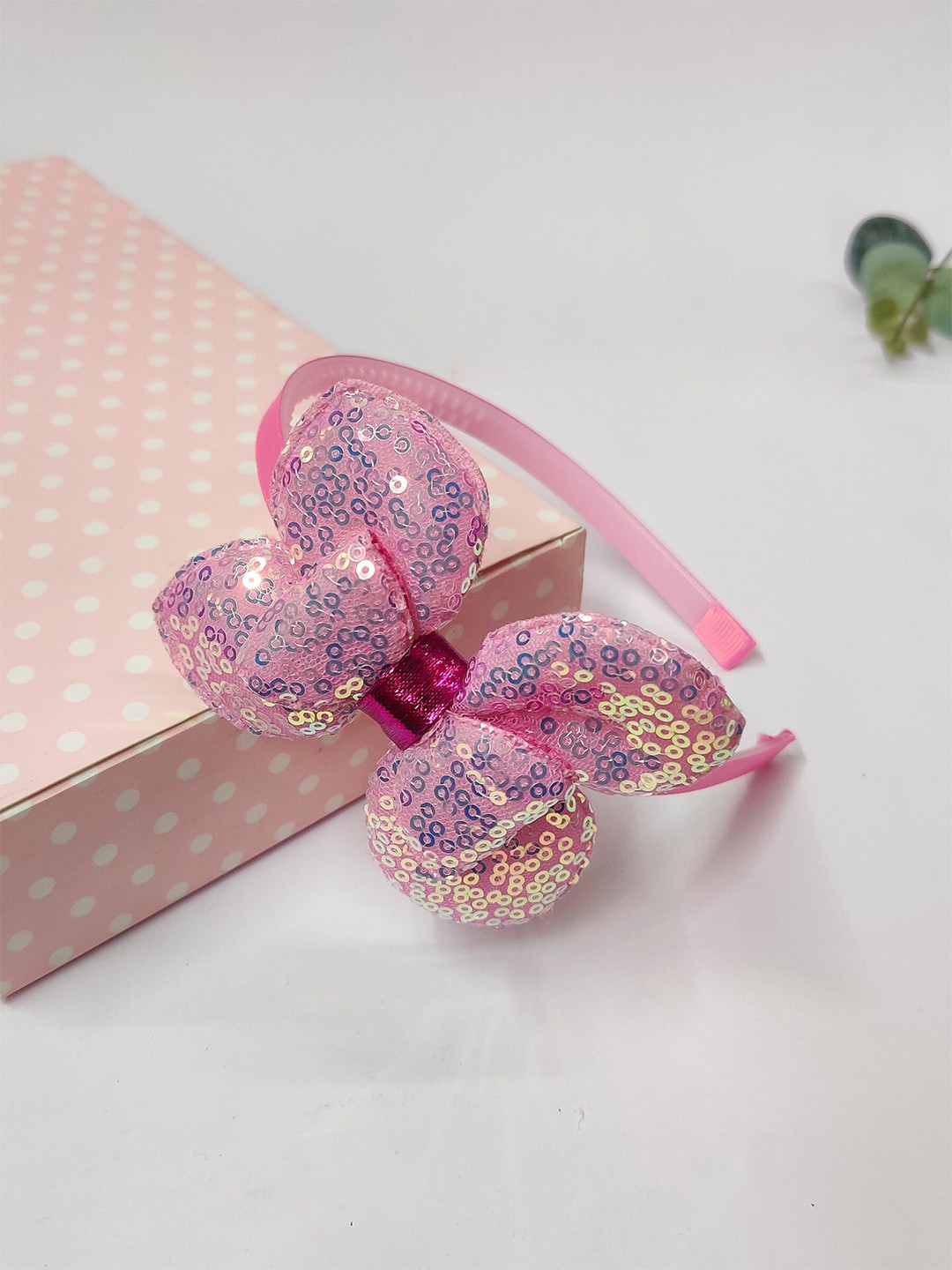 

The Magic Wand Girls Embellished Hairband, Pink