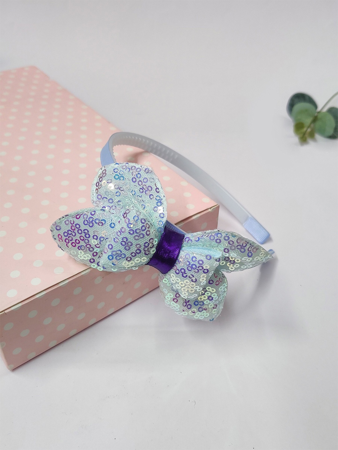 

The Magic Wand Girls Sequinned Embellished Hairband, Blue