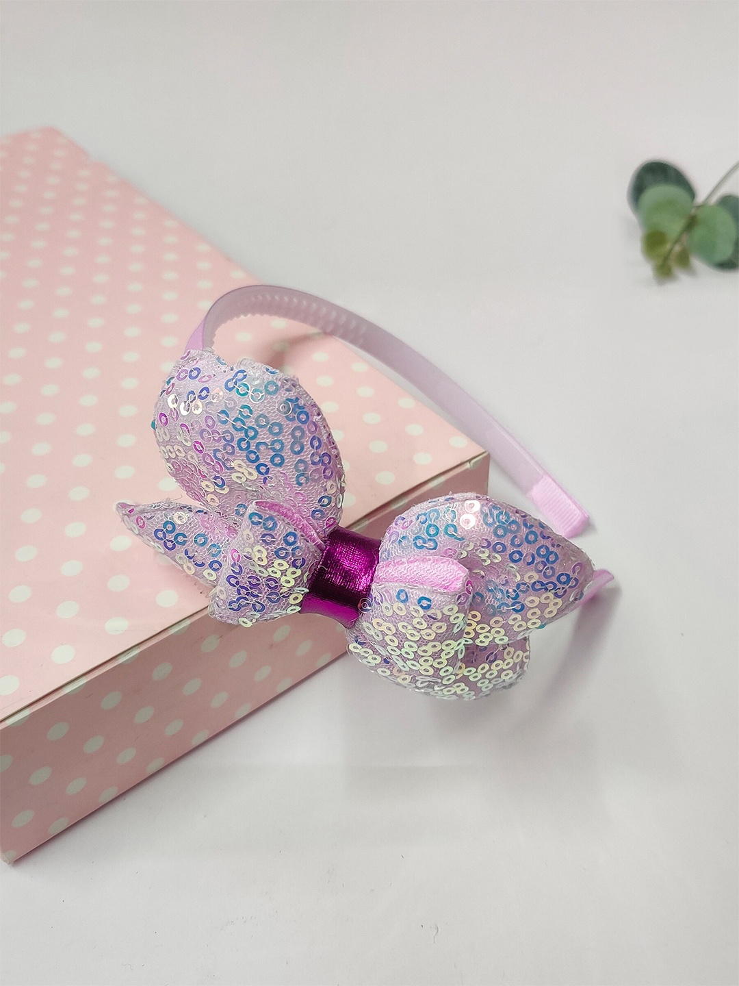 

The Magic Wand Girls Embellished Hairband, Purple