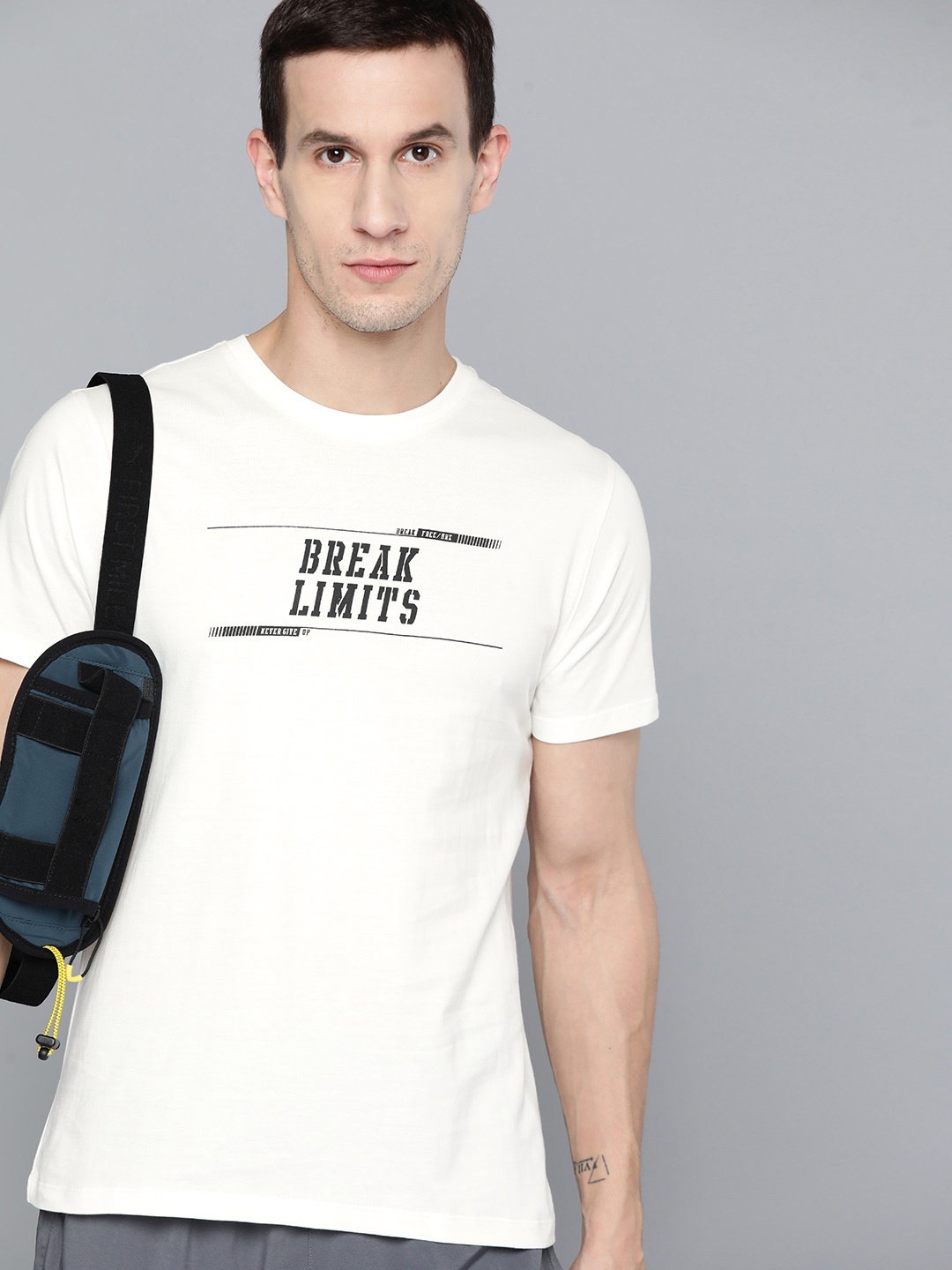 

HRX by Hrithik Roshan Typography Printed T-shirt, White