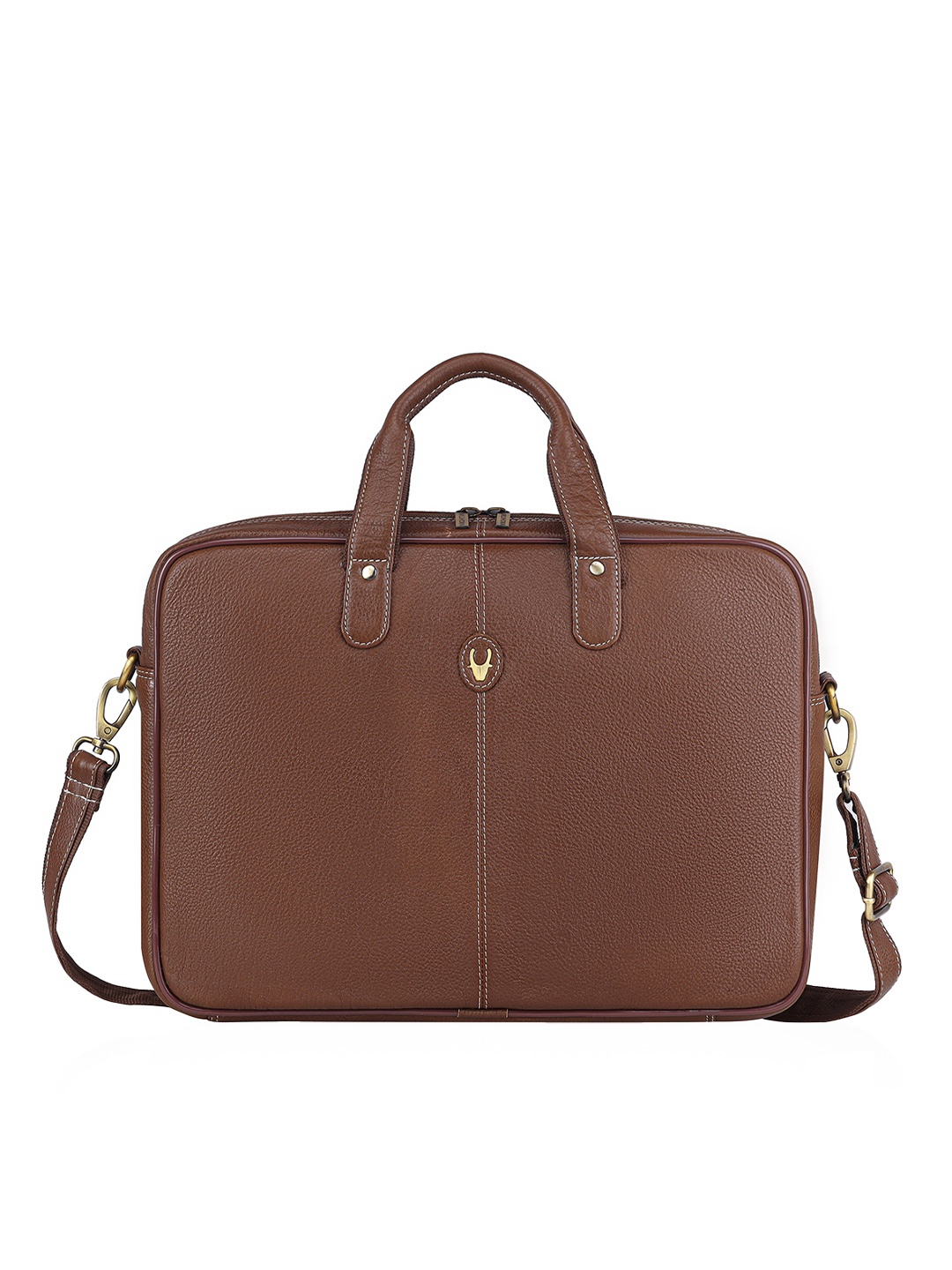 

WildHorn Men Textured Laptop Bag, Brown