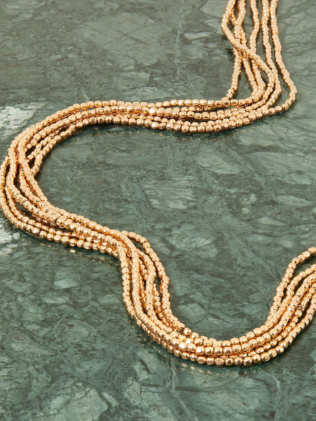 

Accessorize London Women's Luxe Gold Beaded Layered Necklace