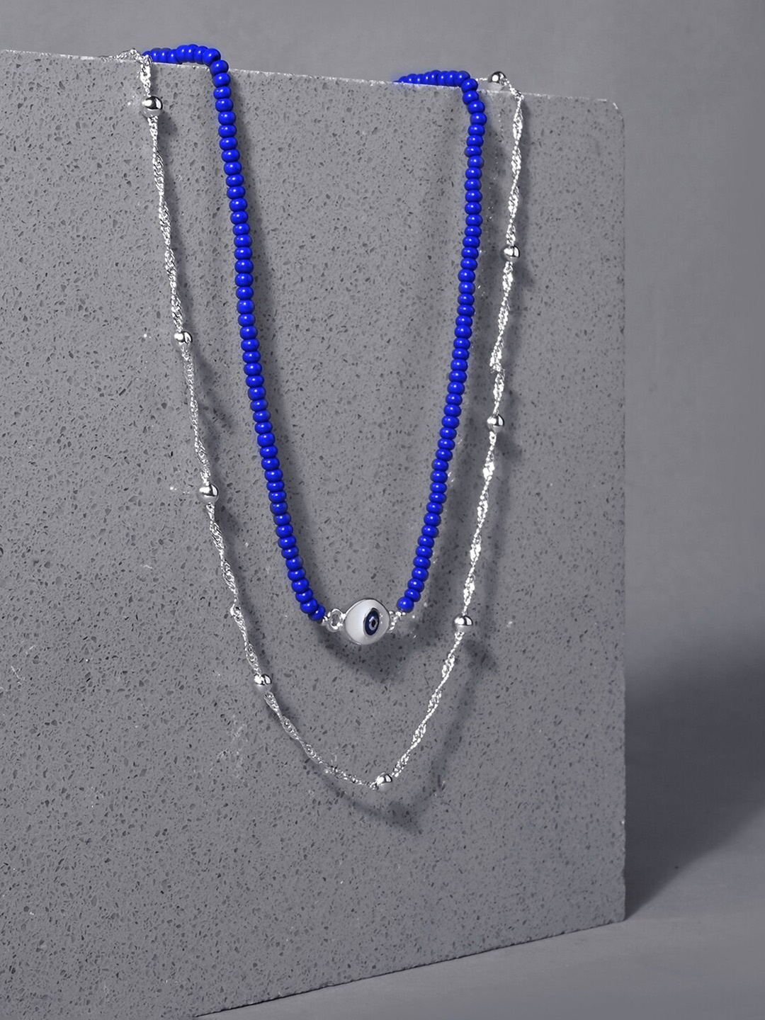 

Accessorize 2Pcs Silver-Plated Necklace