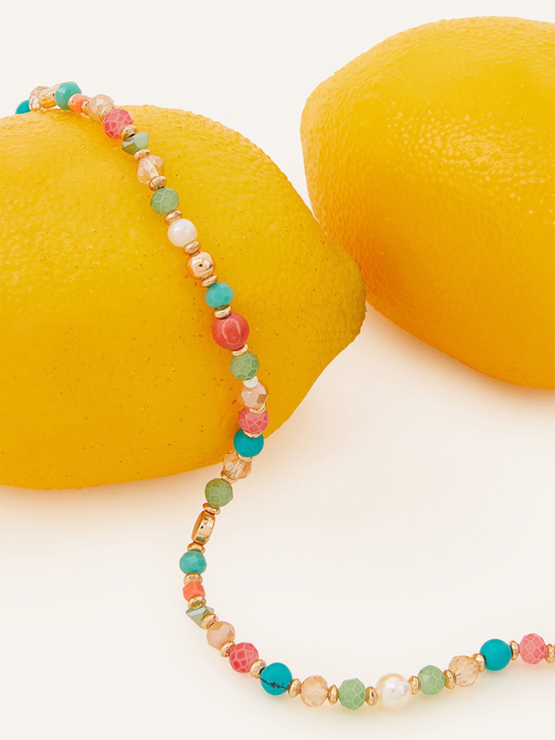 

Accessorize Gold-Plated Beaded Necklace