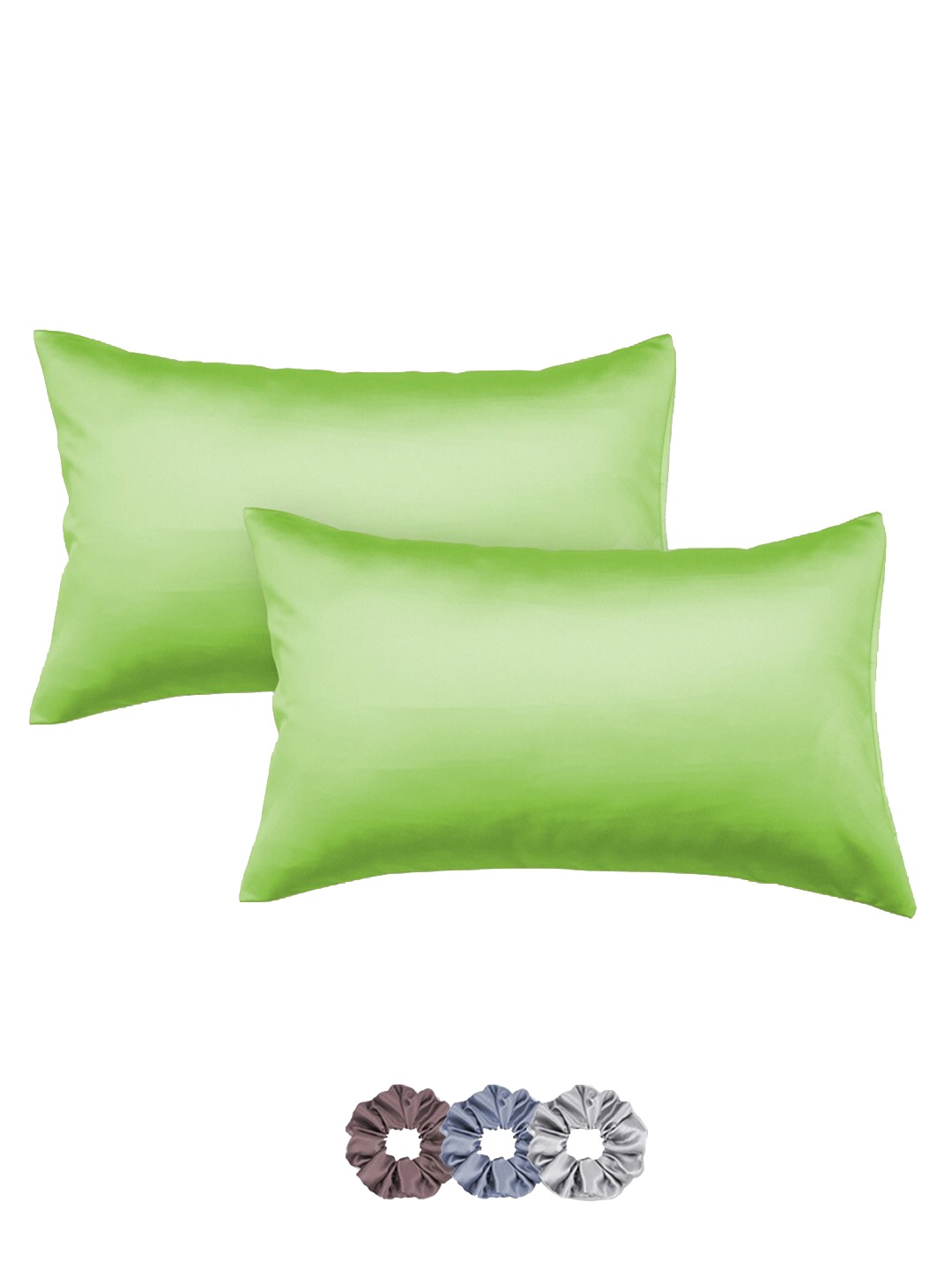 

Seevo 2-Pcs Green Satin Pillow Covers