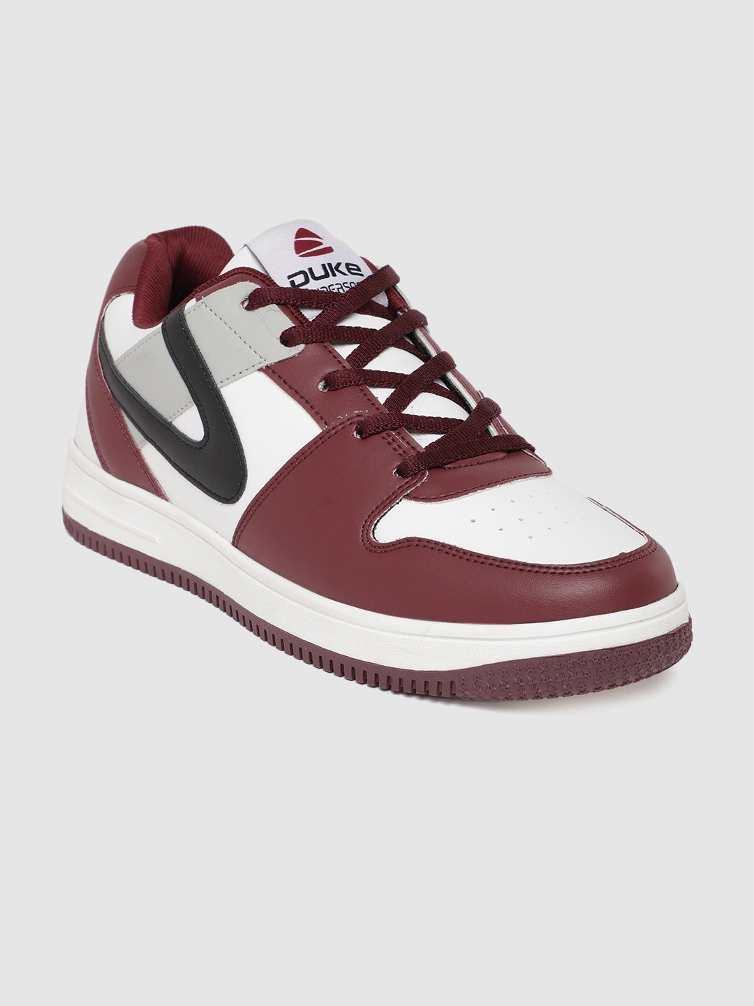 

Duke Men Colourblocked Sneakers, Maroon