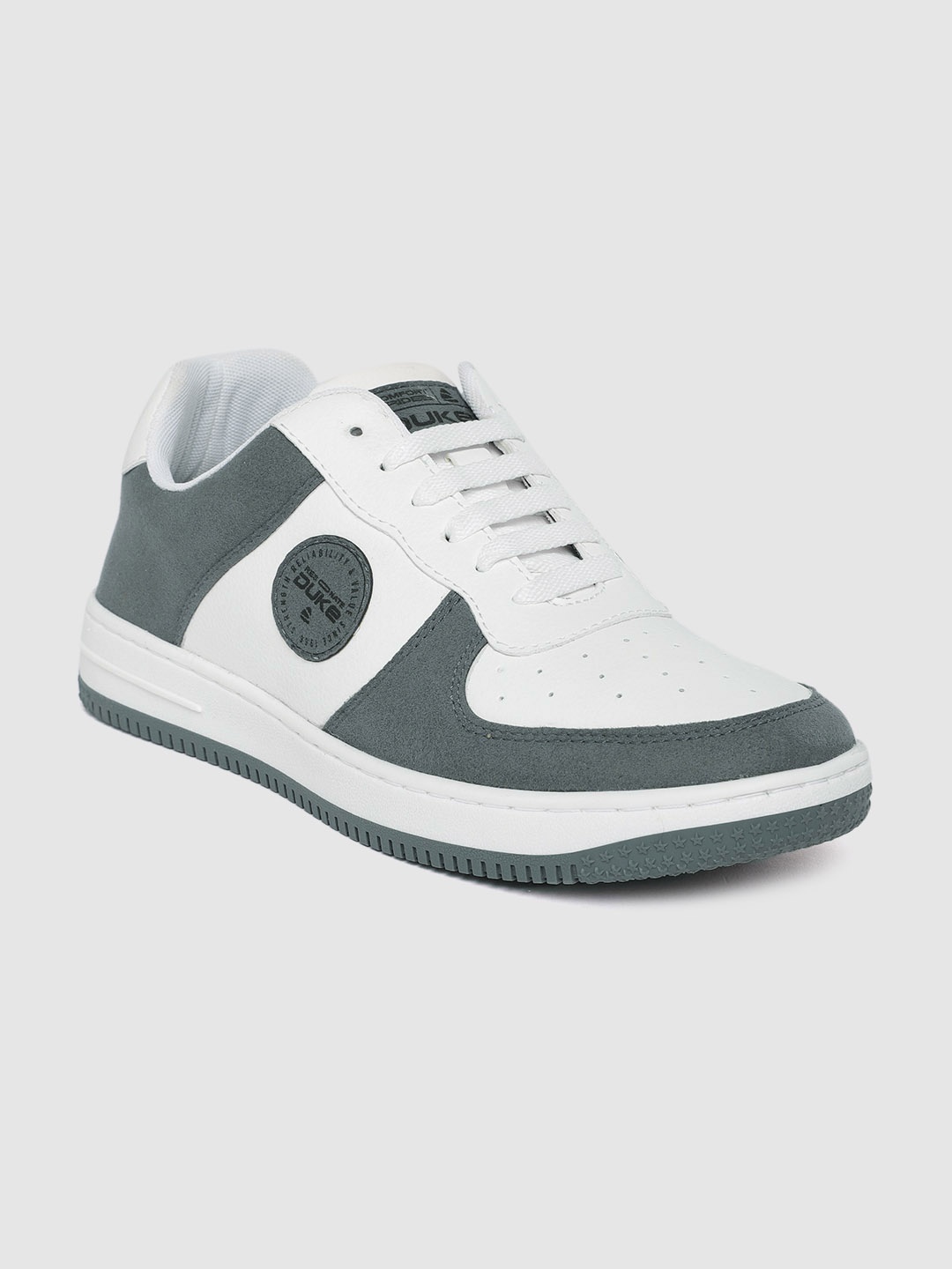 

Duke Men Colourblocked Sneakers, White