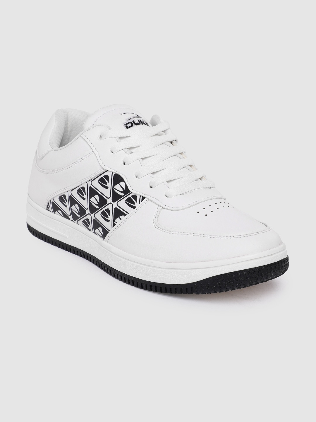 

Duke Men Printed Detail Sneakers, White