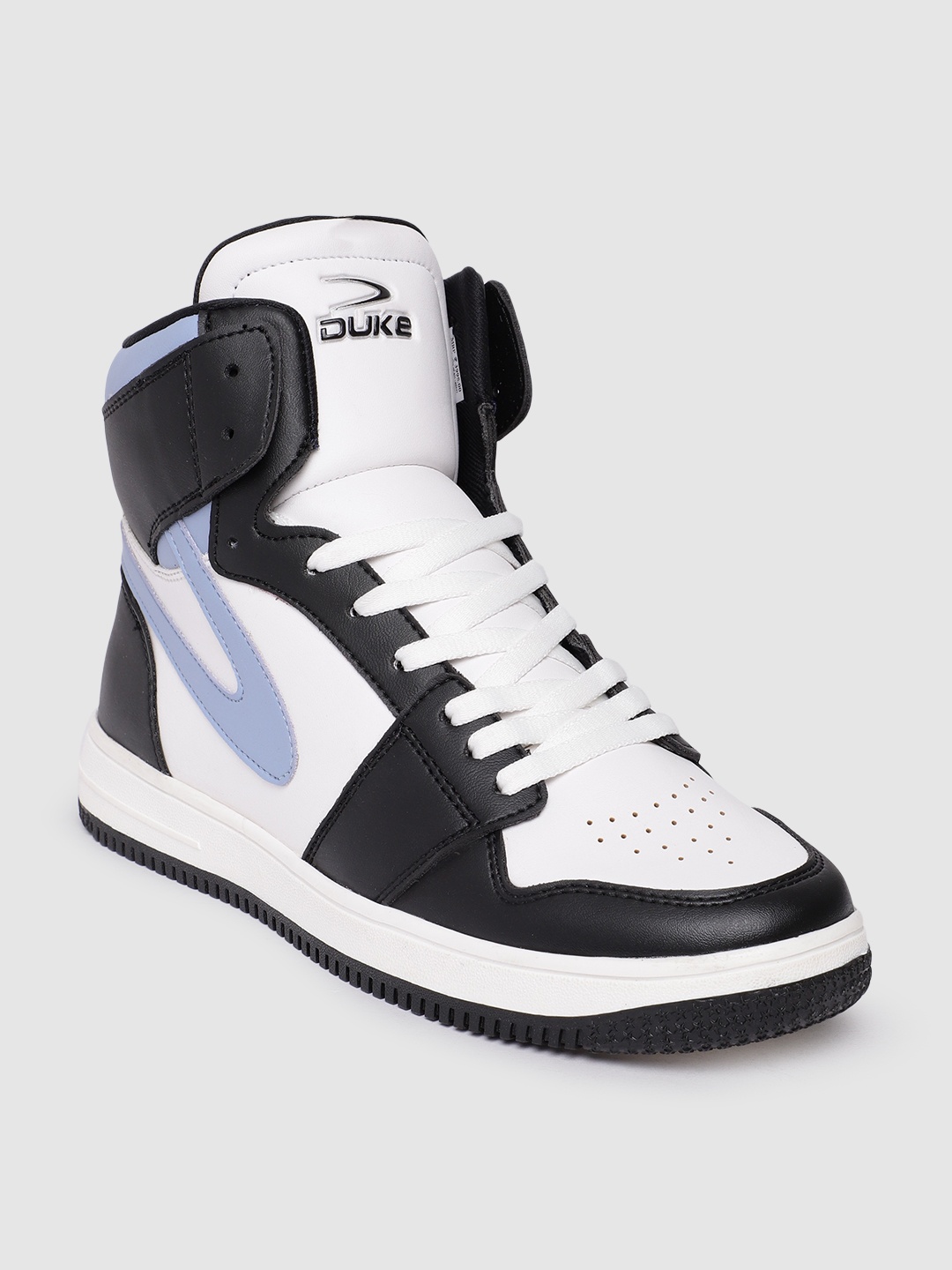 

Duke Men Colourblocked Mid-Top Sneakers, White