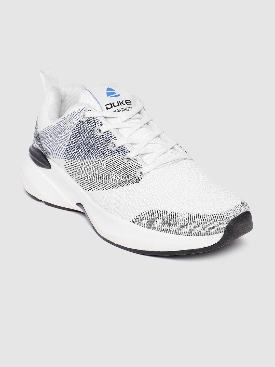 

Duke Men Woven Design Gym Shoes, White