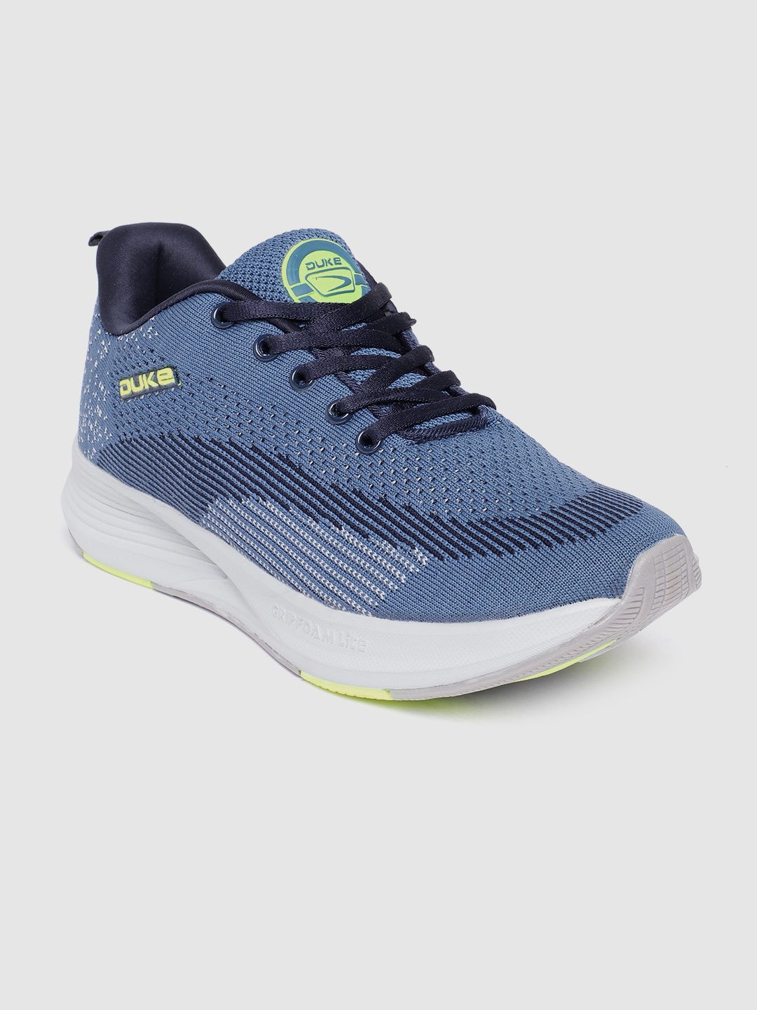 

Duke Men Woven Design Running Shoes, Blue