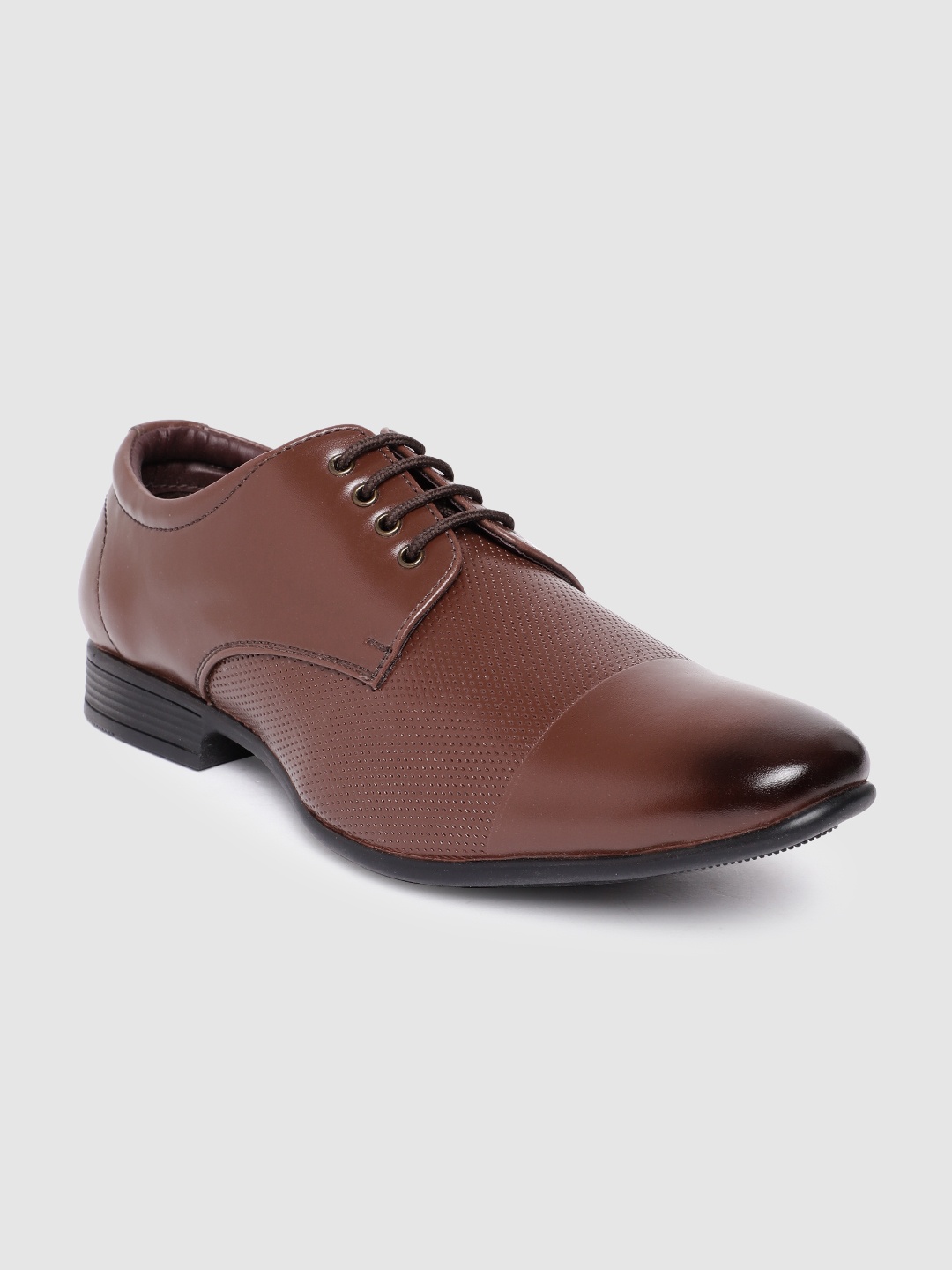 

Duke Men Textured Formal Derbys, Brown