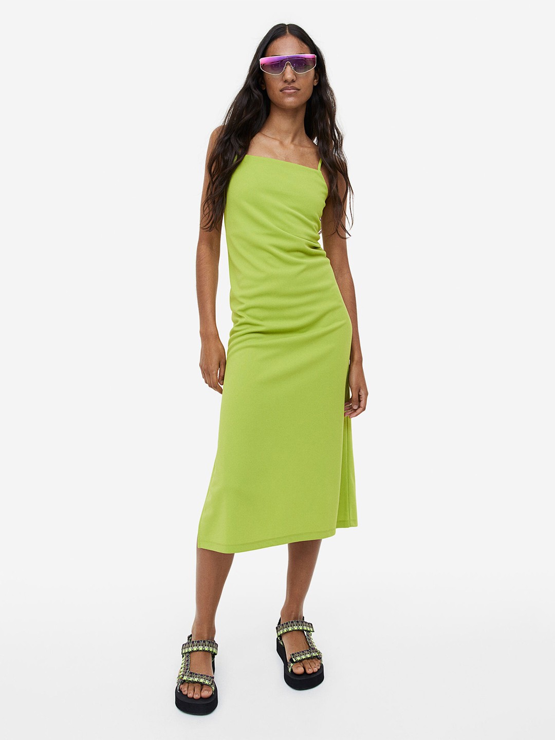 

H&M Jersey Slip Dress, Green