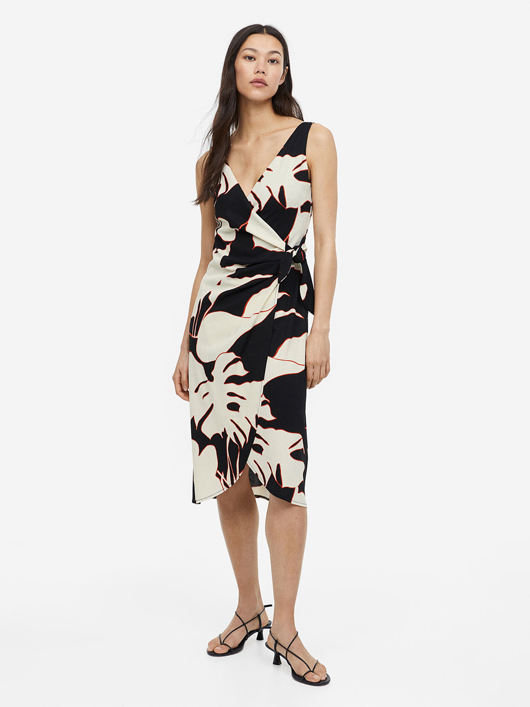 

H&M V-Neck Wrap Dress, Black