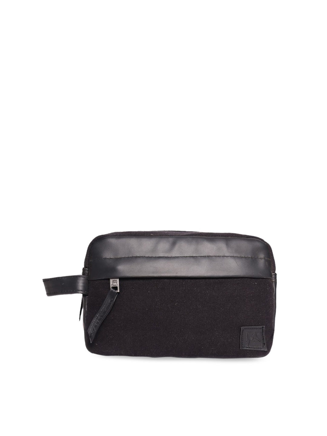 

ASTRID Men Toiletry Pouch With Zipper Closure, Black