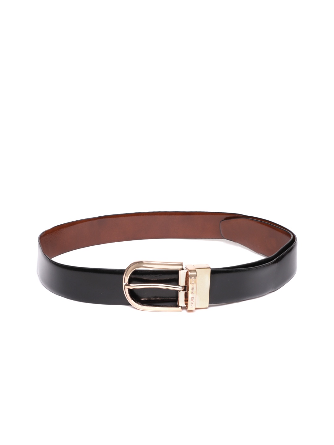 

Louis Philippe Men Leather Reversible Belt, Tan