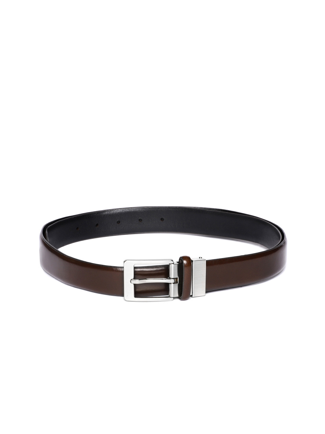 

Louis Philippe Men Leather Reversible Belt, Brown