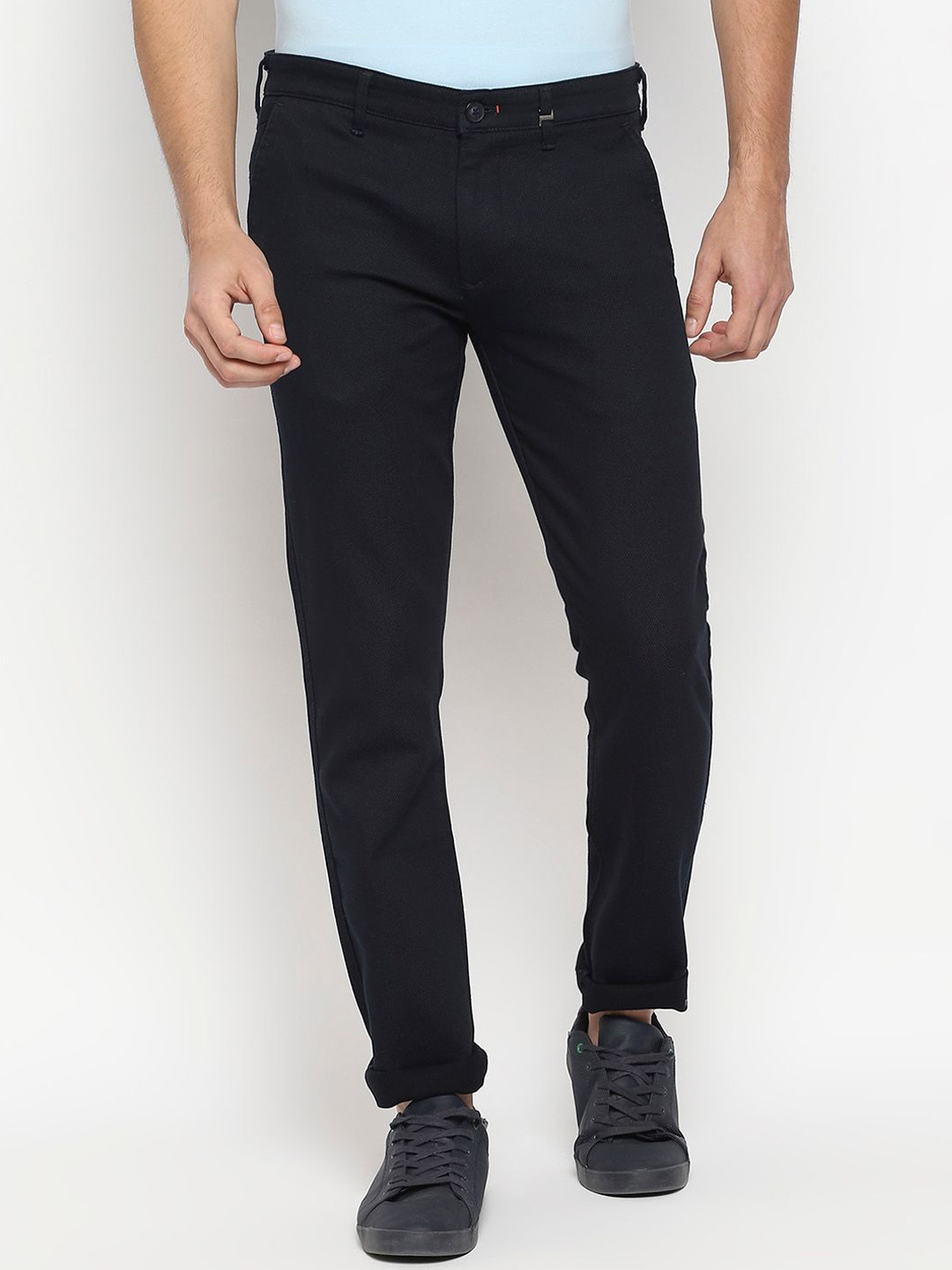 

Killer Men Slim Fit Reversible Cotton Trousers, Navy blue