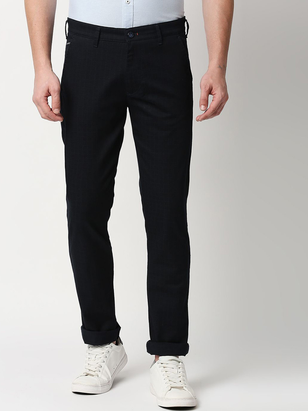 

Killer Men Slim Fit Reversible Cotton Trousers, Navy blue