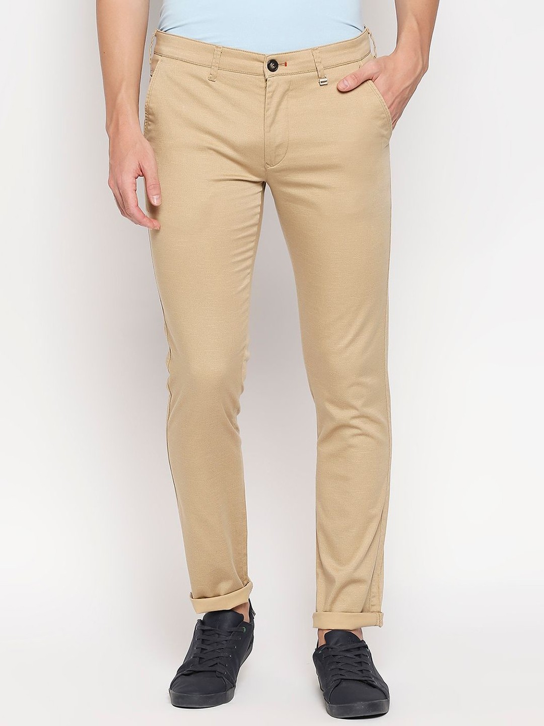

Killer Men Slim Fit Reversible Cotton Chinos, Khaki