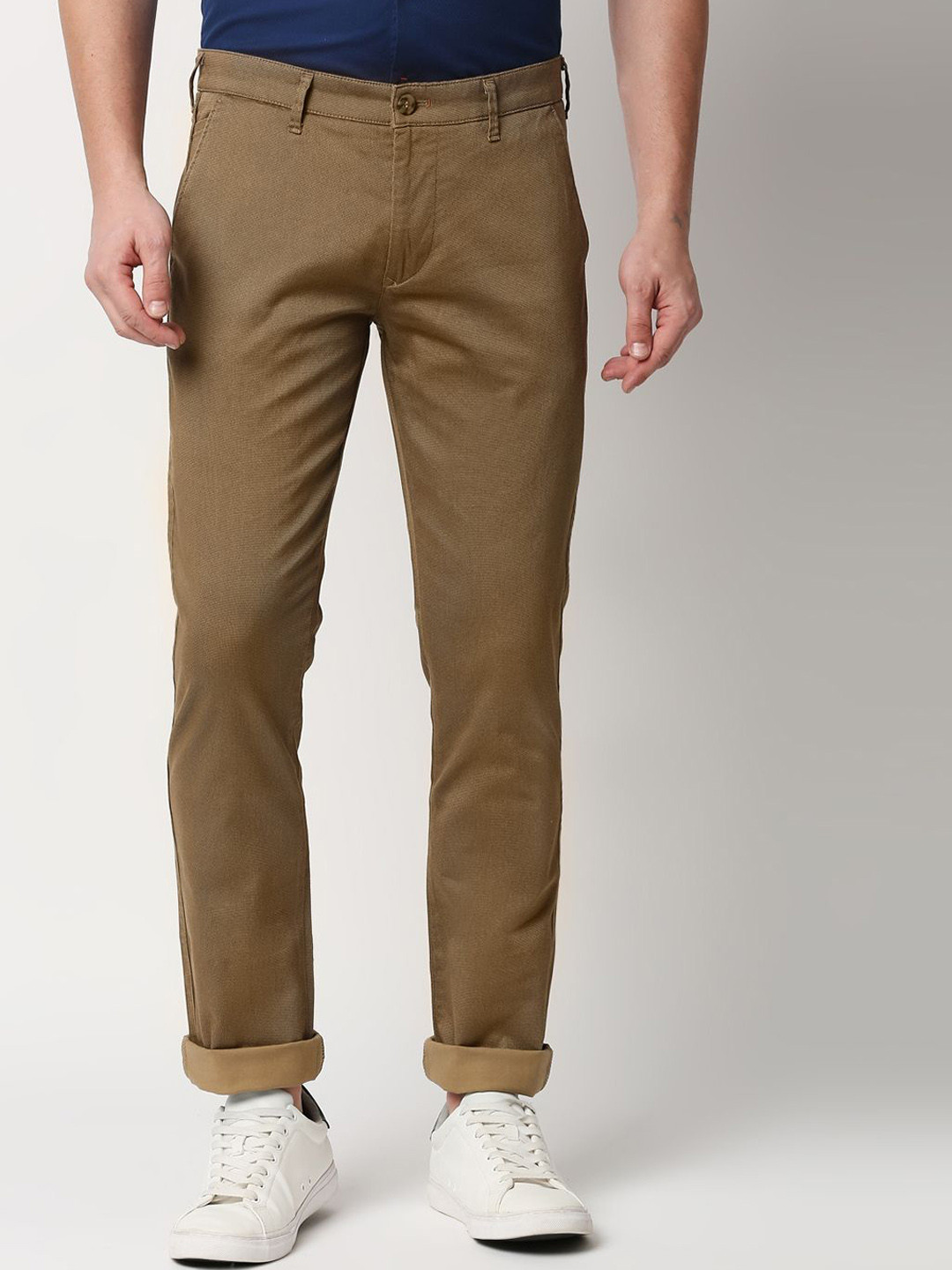 

Killer Men Slim Fit Reversible Cotton Chinos, Brown