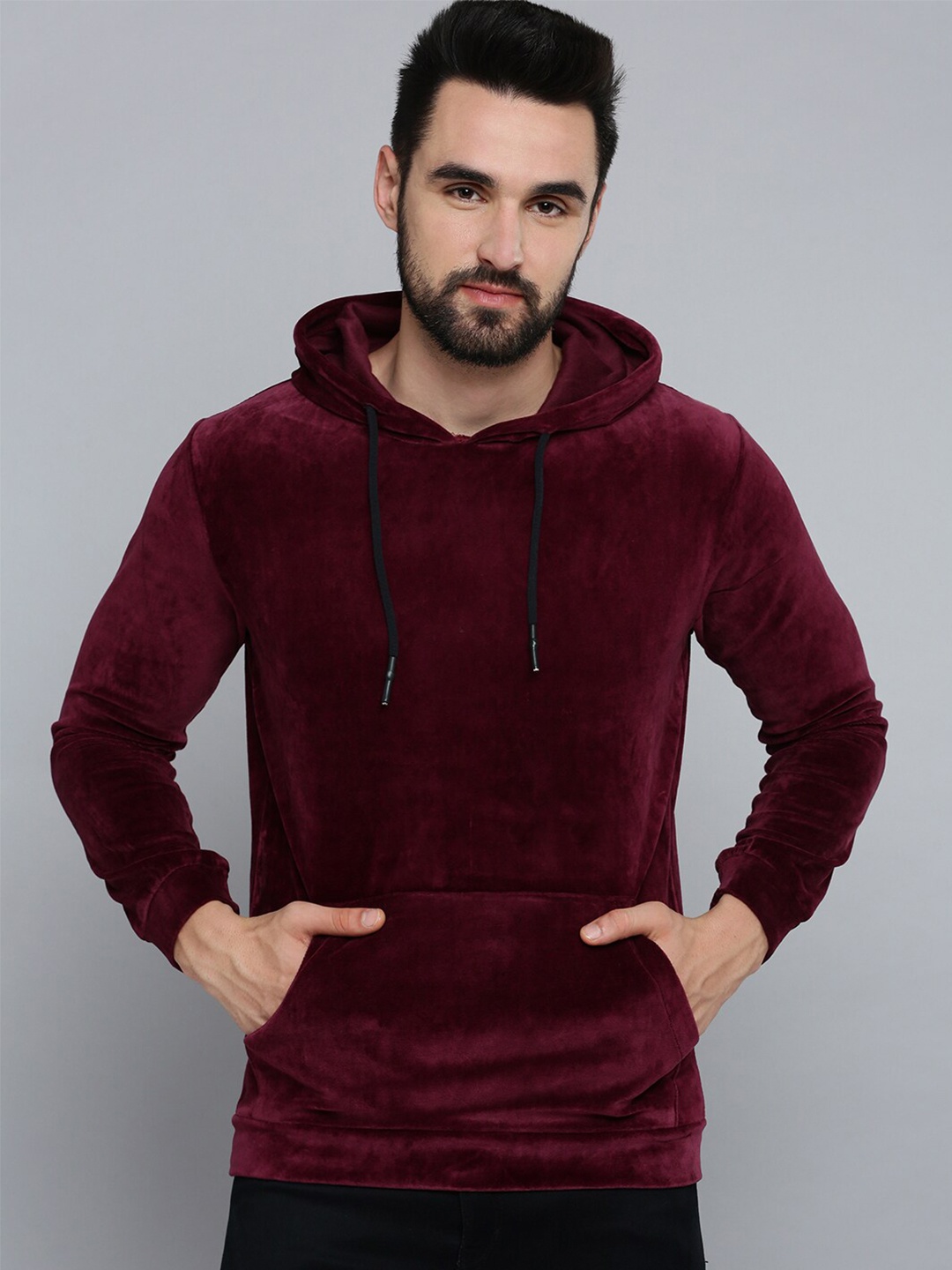 

SHOWOFF Hooded Neck Sweatshirt, Burgundy