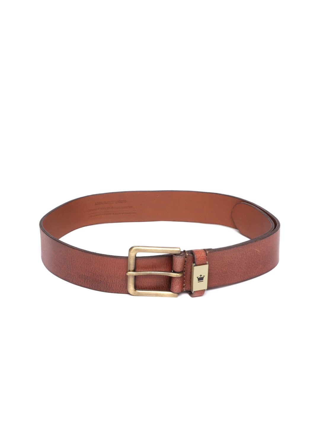 

Louis Philippe Sport Men Textured Leather Belt, Tan