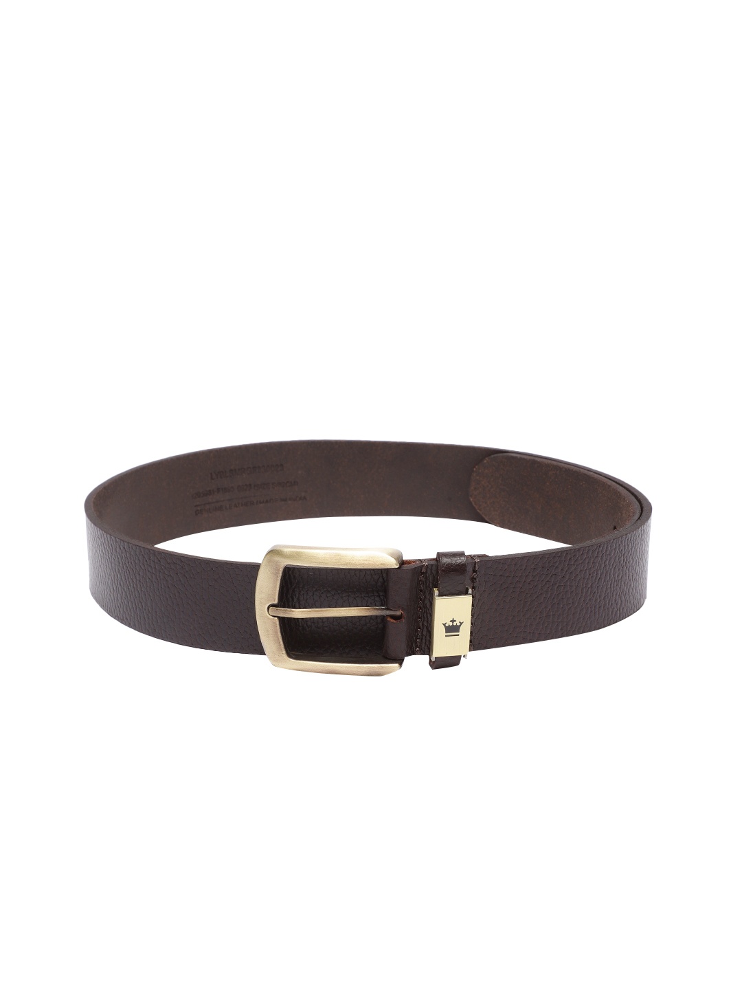 

Louis Philippe Sport Men Textured Leather Belt, Brown