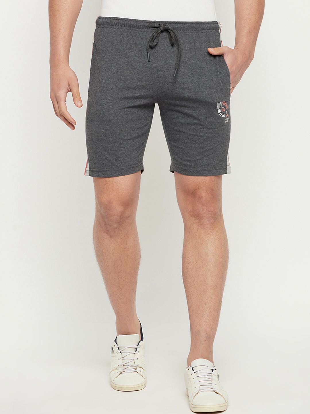 

Duke Men Mid-Rise Shorts, Grey