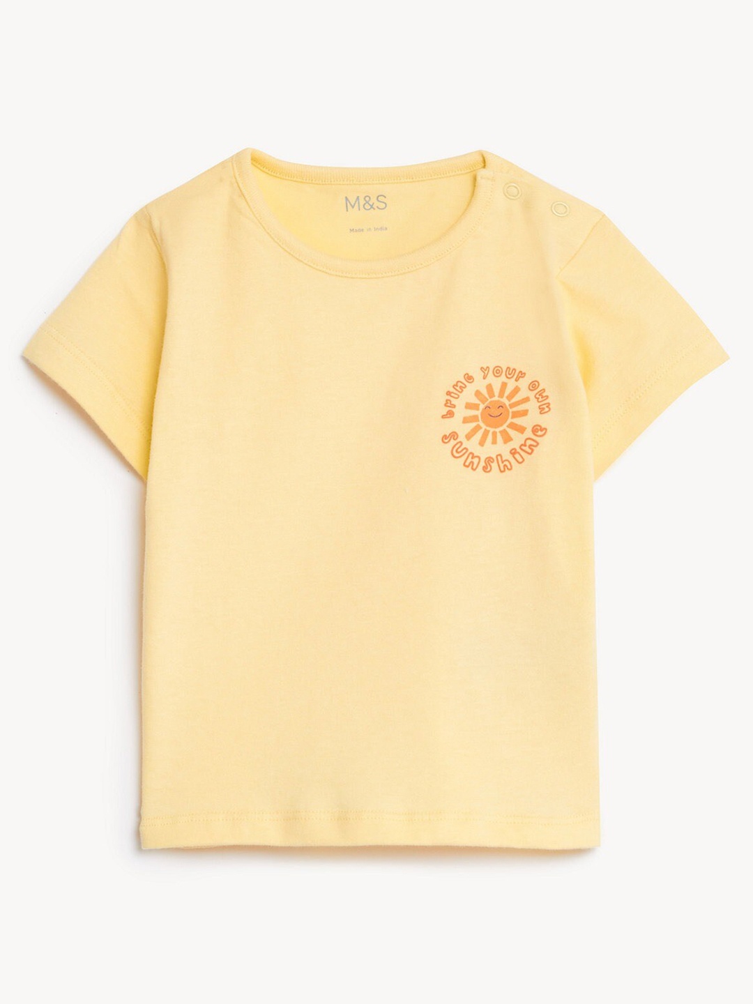 

Marks & Spencer Boys Pure Cotton T-shirt, Yellow