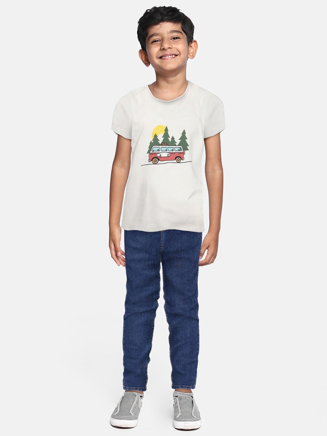 

Marks & Spencer Boys Graphic Printed Pure Cotton T-shirt, White