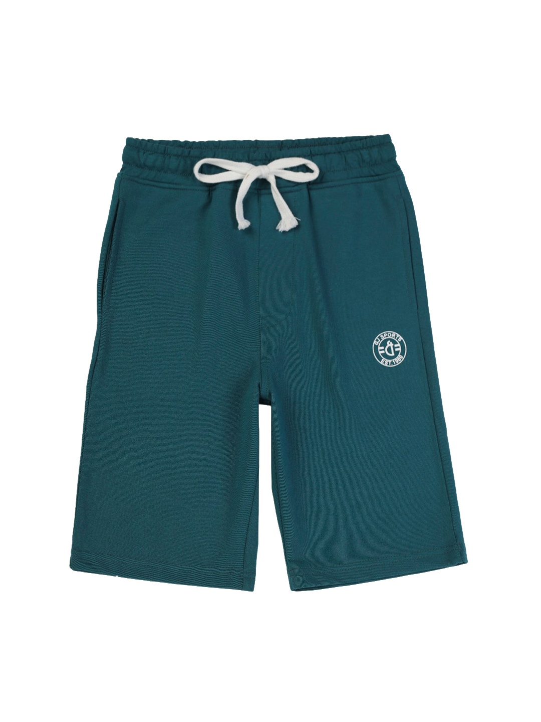 

Gini and Jony Boys Mid-Rise Knee Length Cotton Shorts, Teal